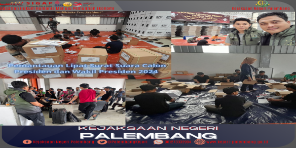 Pemantauan Tim Posko Pemilu Kejari Palembang